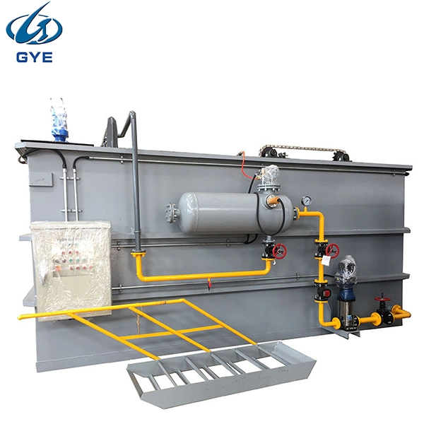 Simple of Maintenance Horizontal Dissolved Air Flotation for Waste Water Purification